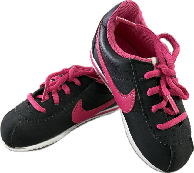 nike cortez black and pink
