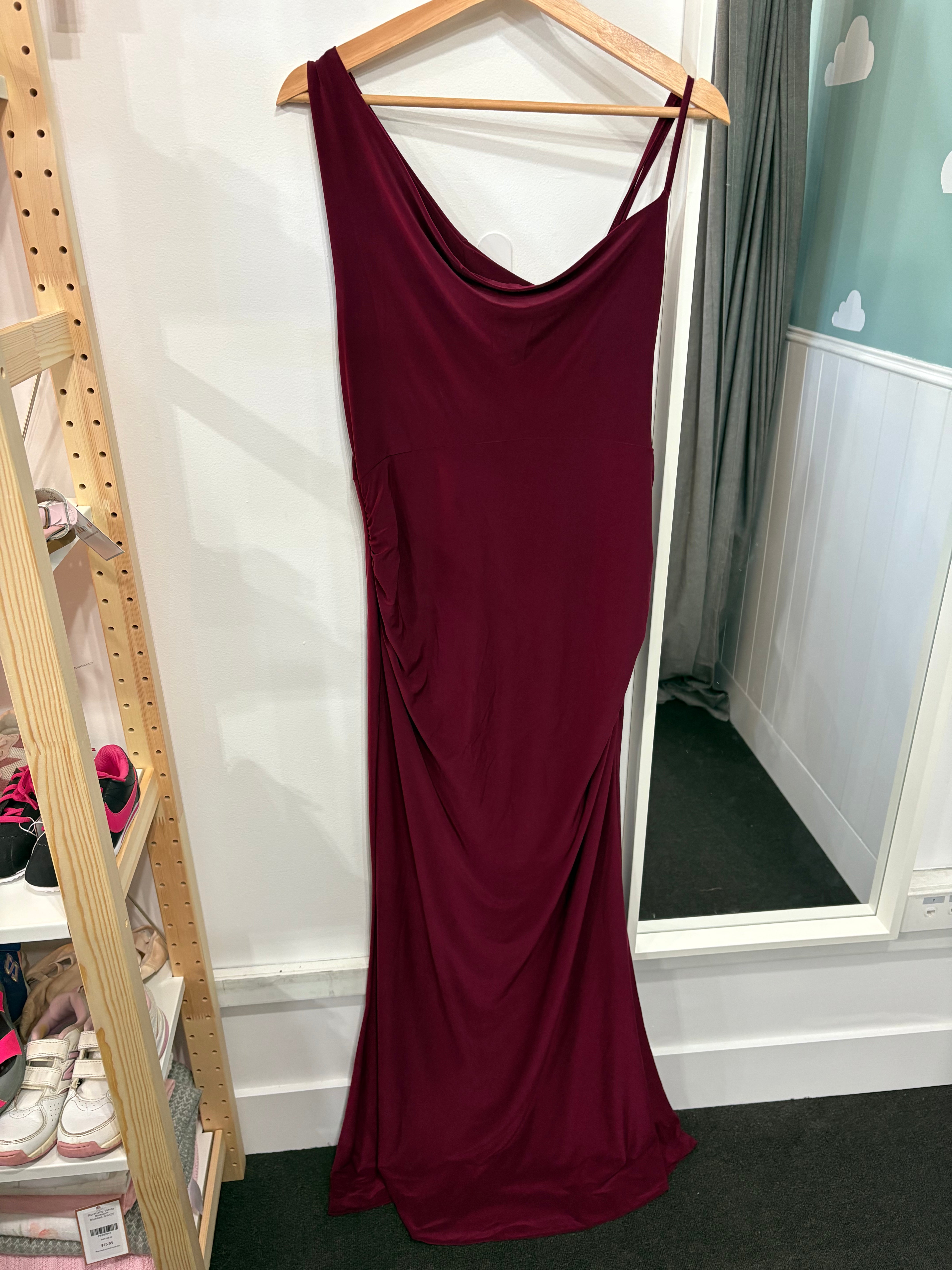 Club L London, Burgundy Maternity Cowl Neck Maxi Dress, EUC, Maternity –  Dream Nu