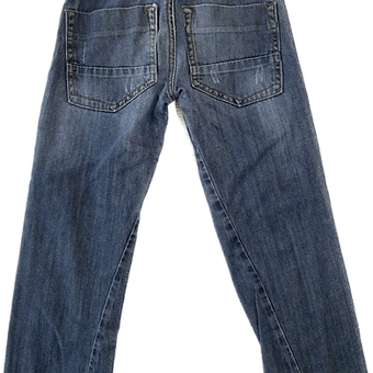 Full-length image of boys blue jeans size 4