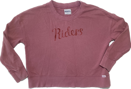 Front view of Girls Mauve Jumper by Riders by Lee, Size 12