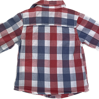 Back view showing full design of the pink polka-dot top