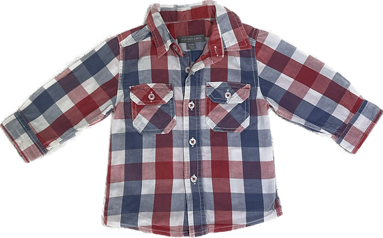 Front view of Girls Pink Polka-Dot Long Sleeve Top