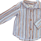 Archie Bee, Boys Striped Collared Top, EUC, Size 6