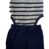 Baby Gap, Boys Navy/Grey Outfit, GUC, Size 000 (3-6m)