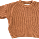Baby O the Label, Burnt Orange Knit Sweater, EUC, Size 3