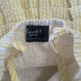 Bardot Jnr, Yellow Striped Romper, EUC, Size 000 (0-3m)