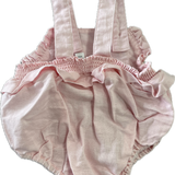 Bebe by Minihaha, Embroidered Pink Romper, EUC, Size 000 (0-3m)