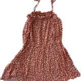 Billabong, Girls Orange Floral Playsuit, GUC, Size 10