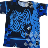 Bonds Originals, Blue Zebra Tee, NWTS, Size 7