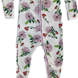 Bonds, Girls Floral White Onesie, EUC, Size 2 (18-24m)