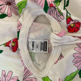 Bonds, Girls Floral White Onesie, EUC, Size 2 (18-24m)