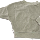 Bonds, Re-loved Olive Waffle Top, EUC, Size 00 (3-6m)