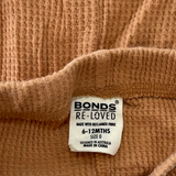 Bonds, Re-loved Brown Baby Shorts, GUC, Size 0 (6-12m)