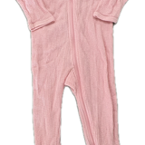 Bonds, Waffle Zip Wondersuit Re-loved in Pink, EUC, Size 1 (12m)