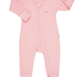 Bonds, Waffle Zip Wondersuit Re-loved in Pink, EUC, Size 1 (12m)