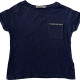 Calvin Klein, Navy Logo Top, EUC, Size 4