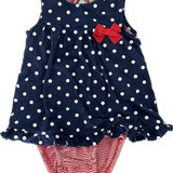 Carters Child of Mine, Navy/Red Romper, EUC, Size 2 (24m)