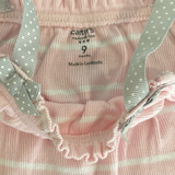 Carters, Girls Pink Striped Tank, GUC, Size 0+ (9m)