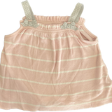 Carters, Girls Pink Striped Tank, GUC, Size 0+ (9m)