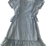 Cotton On, Girls Denim Dress w/ Lace Sleeves, EUC, Size 4
