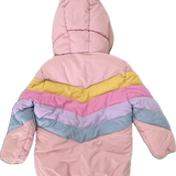Cotton On, Girls Rainbow Puffer Jacket, EUC, Size 3