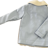 Cotton On, Patty Aviator Jacket in Blue, EUC, Size 3-4