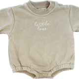 Blossom + Pear, Little Love Beige Onesie Jumper, EUC, Size 000 (0-3m)