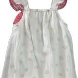 Ollie's Place, Girls White Shear Dress w/Bow, GUC, Size 1+ (18m)