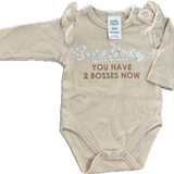Ollies Place, Sorry Daddy Ruffle Onesie, NWOT, Size Newborn (0000)