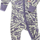Bonds, Purple Animal Print Wondersuit, EUC, Size 0000 (Newborn)