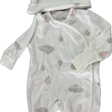 Homegrown Baby, Cloud Balloon Onesie and Hat Set, NWOT, Size 0000 (Newborn)