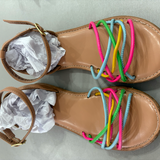GAP Kids, Girls Rainbow Strappy Sandals, EUC, Size 2US