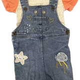 Mothercare, Denim Bibshorts Set, GUC, Size 2 (24m)