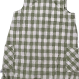 Fox & Finch, Green Gingham Romper, EUC, Size 00 (3-6m)