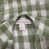 Fox & Finch, Green Gingham Romper, EUC, Size 00 (3-6m)
