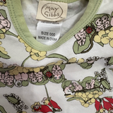 May Gibbs, Onesie and Bib Set w/ Custom Hangers, NWTS, Size 000