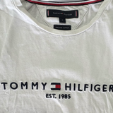 Tommy Hilfiger, White Embrod Logo Tee,* FUC, Size S (14YO)