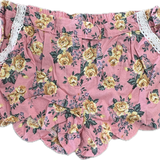 Love Henry, Girls Scalloped Floral Shorts, EUC, Size 8