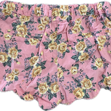 Love Henry, Girls Scalloped Floral Shorts, EUC, Size 8