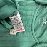 Next, Green Overalls w/Rainbow Buttons, EUC, Size 1 (12-18m)