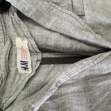 H&M, Linen Blend Jacket in Grey, EUC, Size 5
