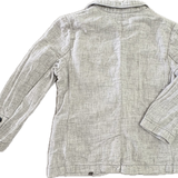 H&M, Linen Blend Jacket in Grey, EUC, Size 5