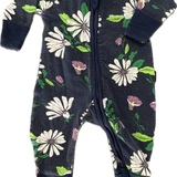 Bonds, Girls Navy Daisy Floral Wondersuit, EUC, Size 0000 (Newborn)