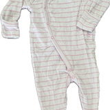 Bonds, Striped Pink Wondersuit, EUC, Size 000 (0-3m)