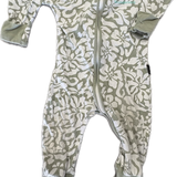 Bonds, Green Floral Wondersuit, EUC, Size 00 (3-6m)