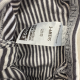 Bonds, Black Striped Wondersuit, GUC, Size 00 (3-6m)