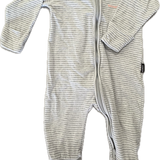 Bonds, Grey Striped Wondersuit, GUC, Size 00 (3-6m)