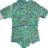 Young Hearts, Girls Green 2 Piece Swimsuit, NWTS, Size 7