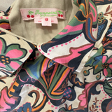 Bonpoint, Girls Designer Floral Collared Lined Dress, NWOT, Size 8