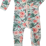 Bonds, Floral Blue Wondersuit, GUC, Size 1 (12-18m)